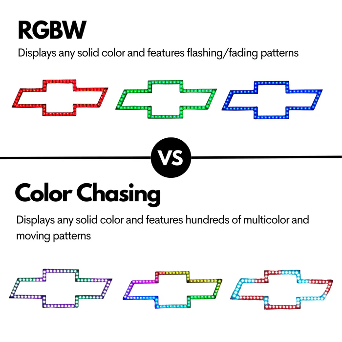 Chevy Bowtie RGBW Flow Series LED Emblem Logo Badge - Image 3