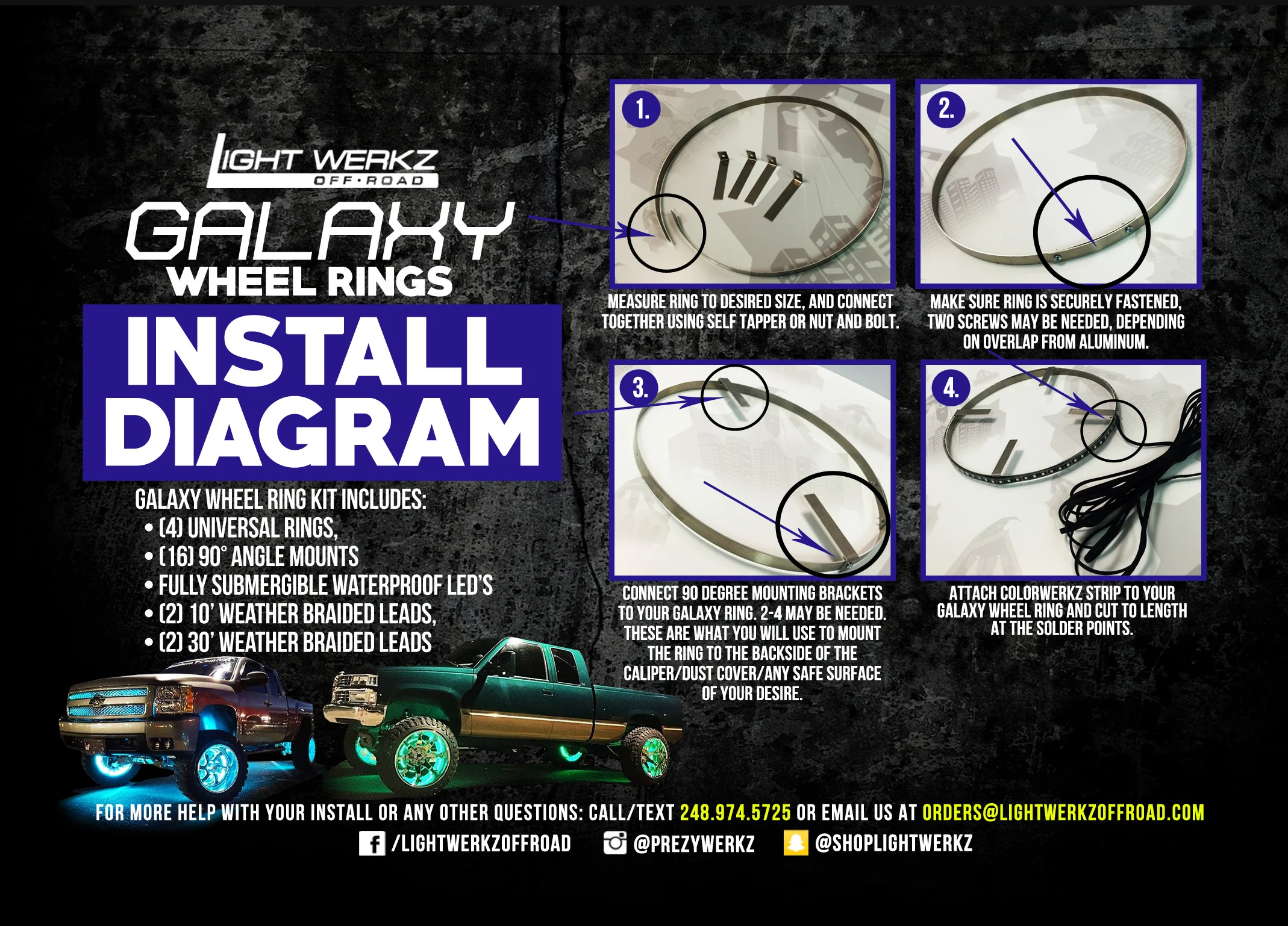 Flow Series Chasing LED Wheel Rings Lights Kit - Image 27