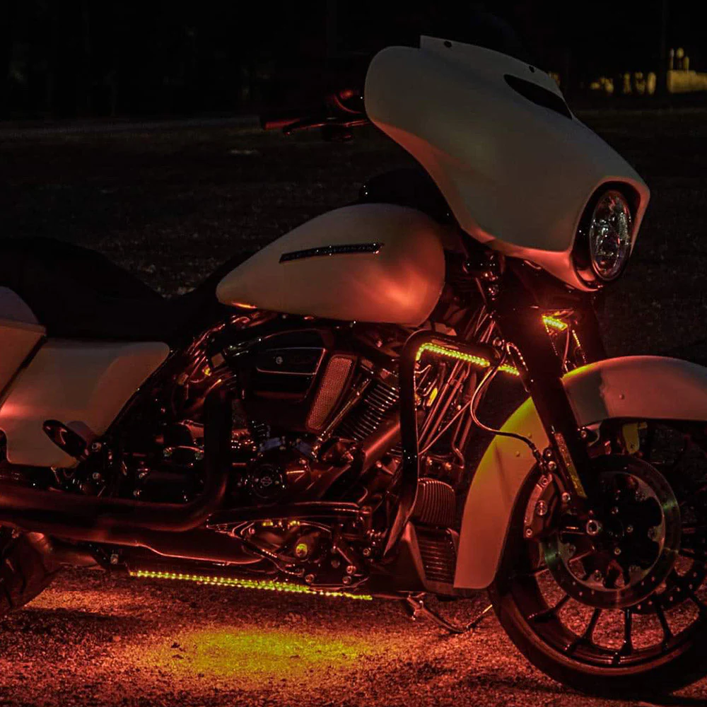 Motorcycle Cruiser Flow Series LED Underbody 13-Piece Lighting Kit - Image 5
