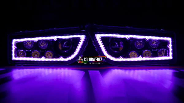 Prebuilt Polaris RZR Color-Chasing Halo LED Headlights - Image 5
