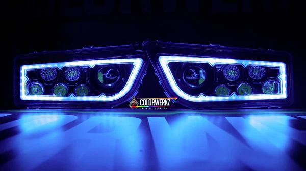 Prebuilt Polaris RZR Color-Chasing Halo LED Headlights - Image 6