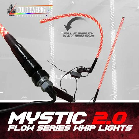 Flow Series Color-Chasing LED Flexible UTV Buggy Whip Lights - Image 8