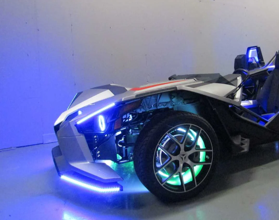 2014-2026+ Polaris Slingshot RGBW Flow Series LED Underbody Grill Lights 8-Piece - Image 10