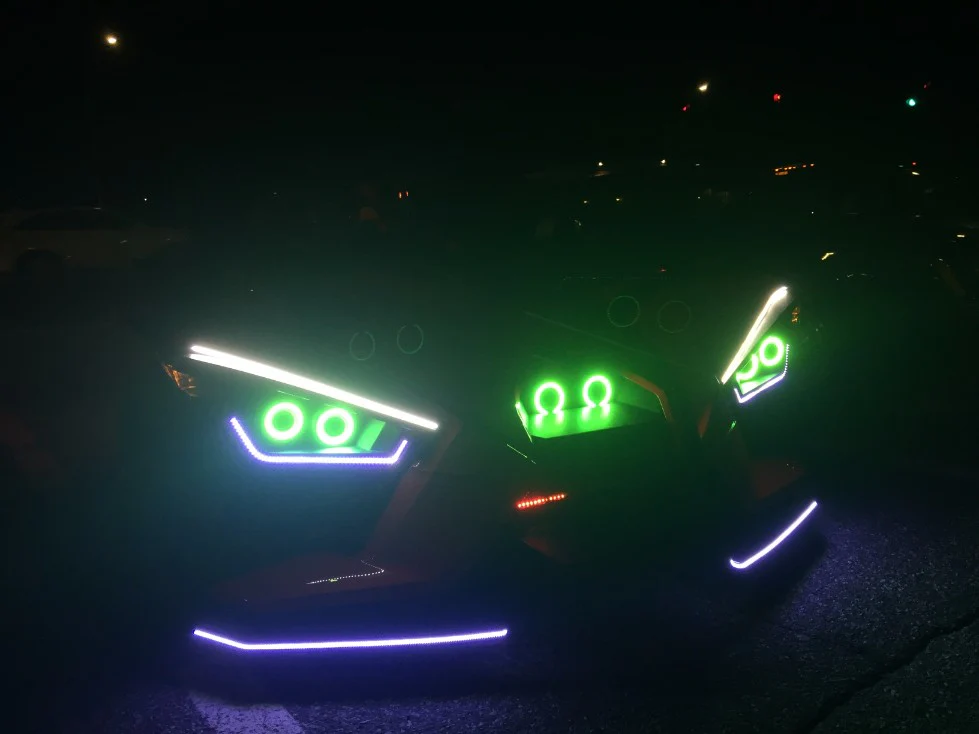 2014-2026+ Polaris Slingshot RGBW Flow Series LED Underbody Grill Lights 8-Piece - Image 12