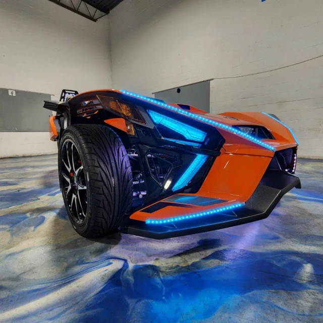 2014-2026+ Polaris Slingshot RGBW Flow Series LED Underbody Grill Lights 8-Piece - Image 7