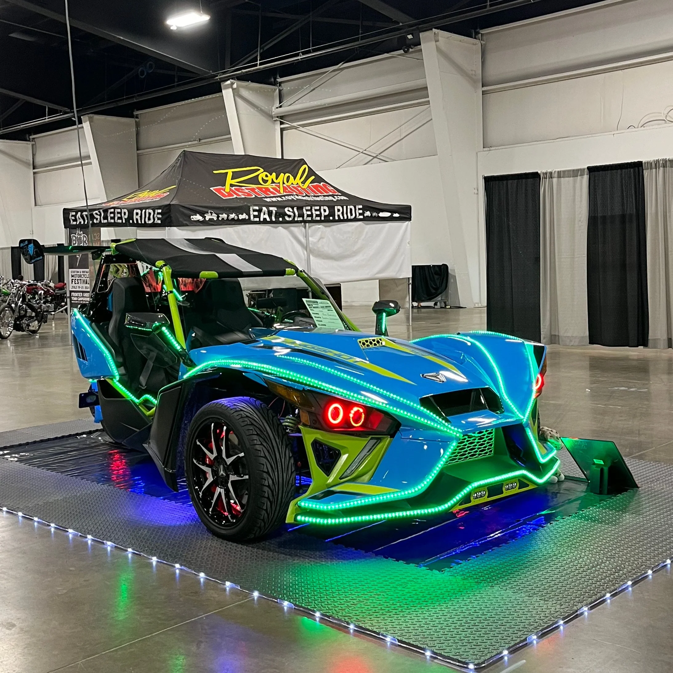 2014-2026+ Polaris Slingshot RGBW Flow Series LED Underbody Grill Lights 8-Piece - Image 8