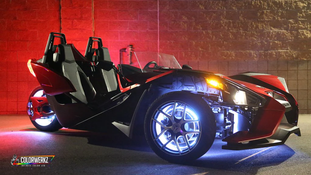 2015-2026+ Polaris Slingshot RGBW Flow Series LED Wheel Ring Lights Kit - Image 16