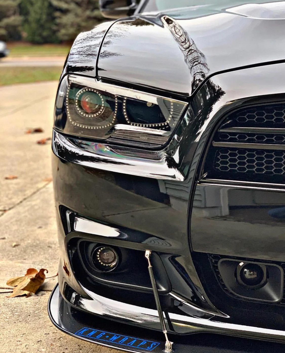 2011-2014 Dodge Charger RGBW Flow Series LED Halo Projector Headlights - Image 21