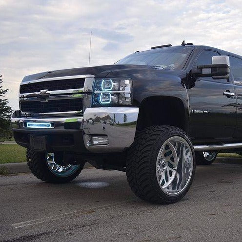 2007-2013 Chevrolet Silverado RGBW Flow Series LED Halo Kit - Image 10