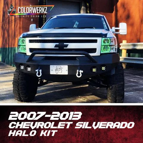 2007-2013 Chevrolet Silverado RGBW Flow Series LED Halo Kit - Image 14