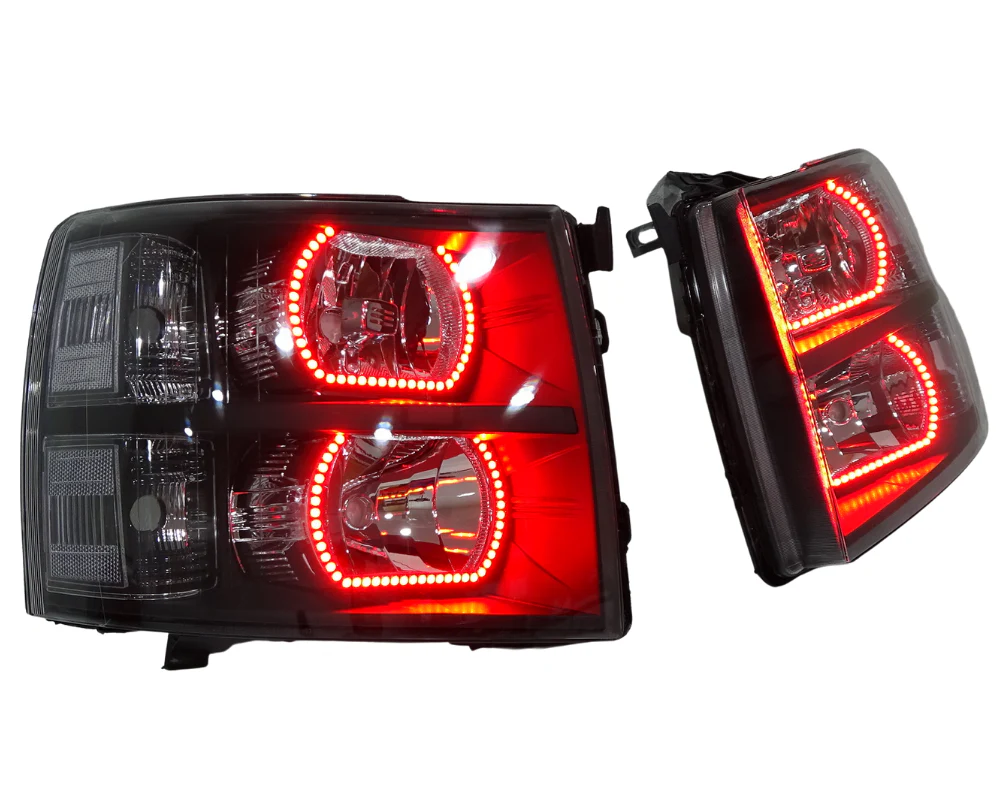 2007-2013 Chevrolet Silverado RGBW Flow Series LED Halo Kit - Image 3