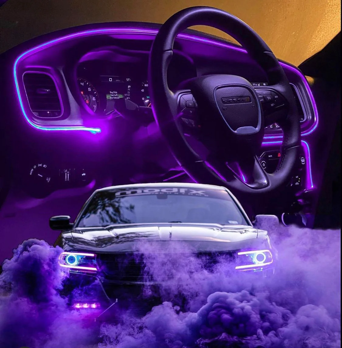 Color-Changing RGB Interior Dash Trim Ambient Lighting Kit - Image 9