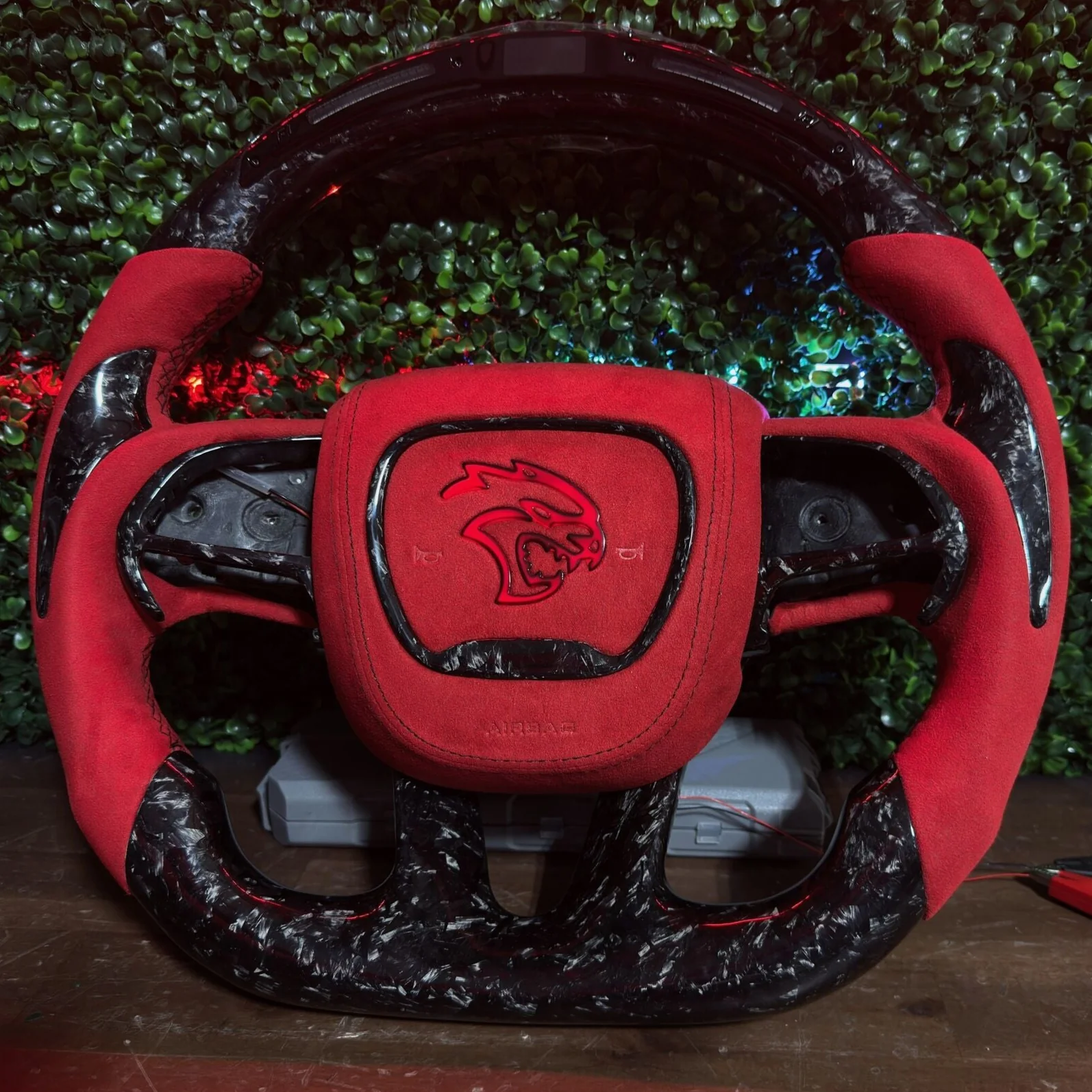 2015-2023 Dodge Charger Challenger Custom Carbon Fiber LED Steering Wheel - Image 24