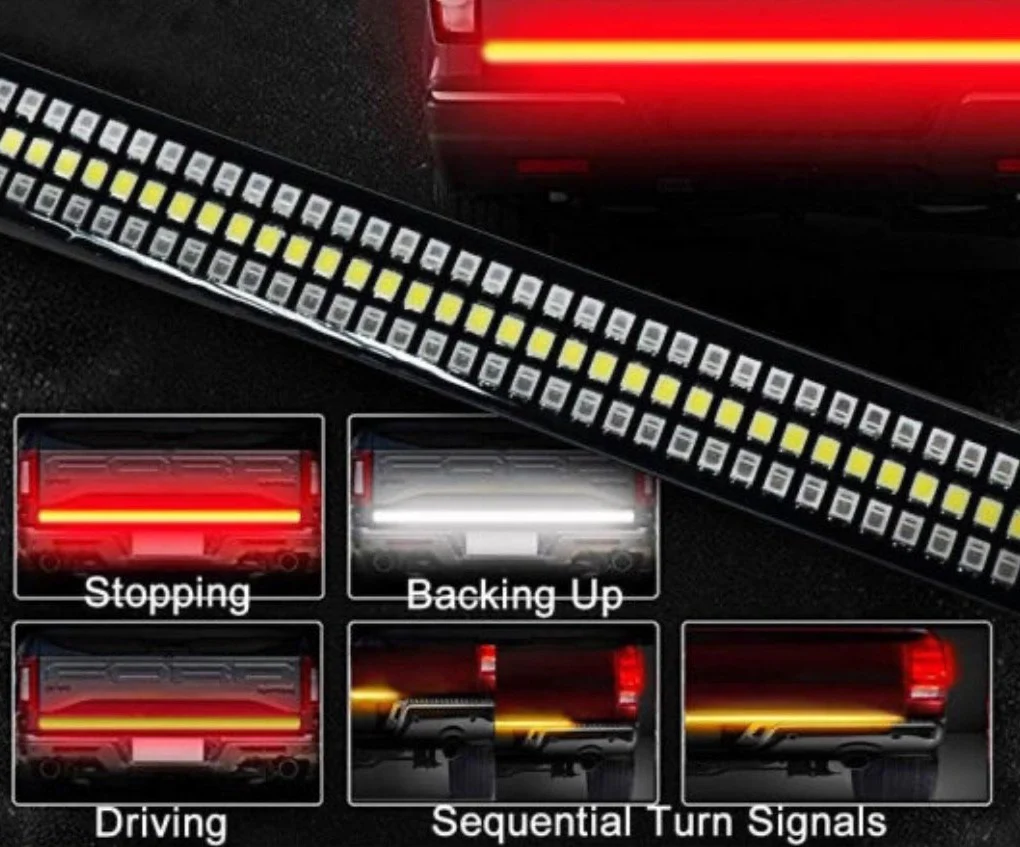 LED Tailgate Light Bar Sequential Brake/Reverse/Turn Signal - Fits Any Truck - Image 6