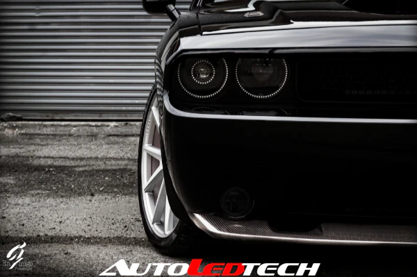 2008-2014 Dodge Challenger WATERPROOF RGBW Color-Chasing Exterior LED Easy Install Halo Kit (Flow Series) - Image 11