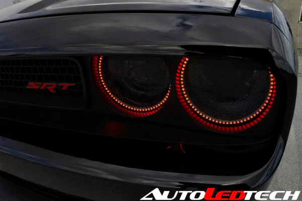 2008-2014 Dodge Challenger WATERPROOF RGBW Color-Chasing Exterior LED Easy Install Halo Kit (Flow Series) - Image 7