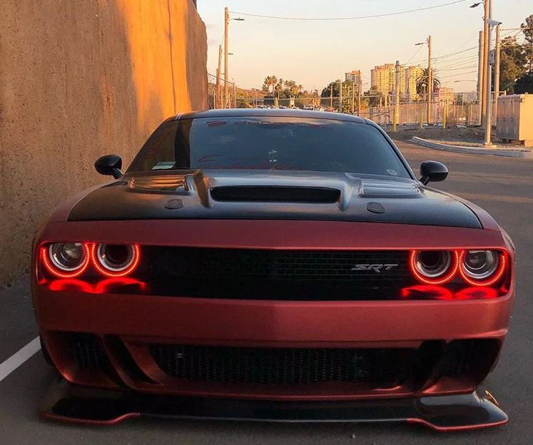 2015-2023 Dodge Challenger WATERPROOF RGBW Color-Chasing Exterior Halo Kit (Flow Series) - Image 9